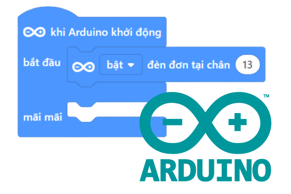 Học lập trình Arduino cơ bản qua kéo thả khối lệnh